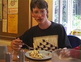 John feels in no way guilty for clearing up all the remaining chips before anyone else gets chance to decide if they want any